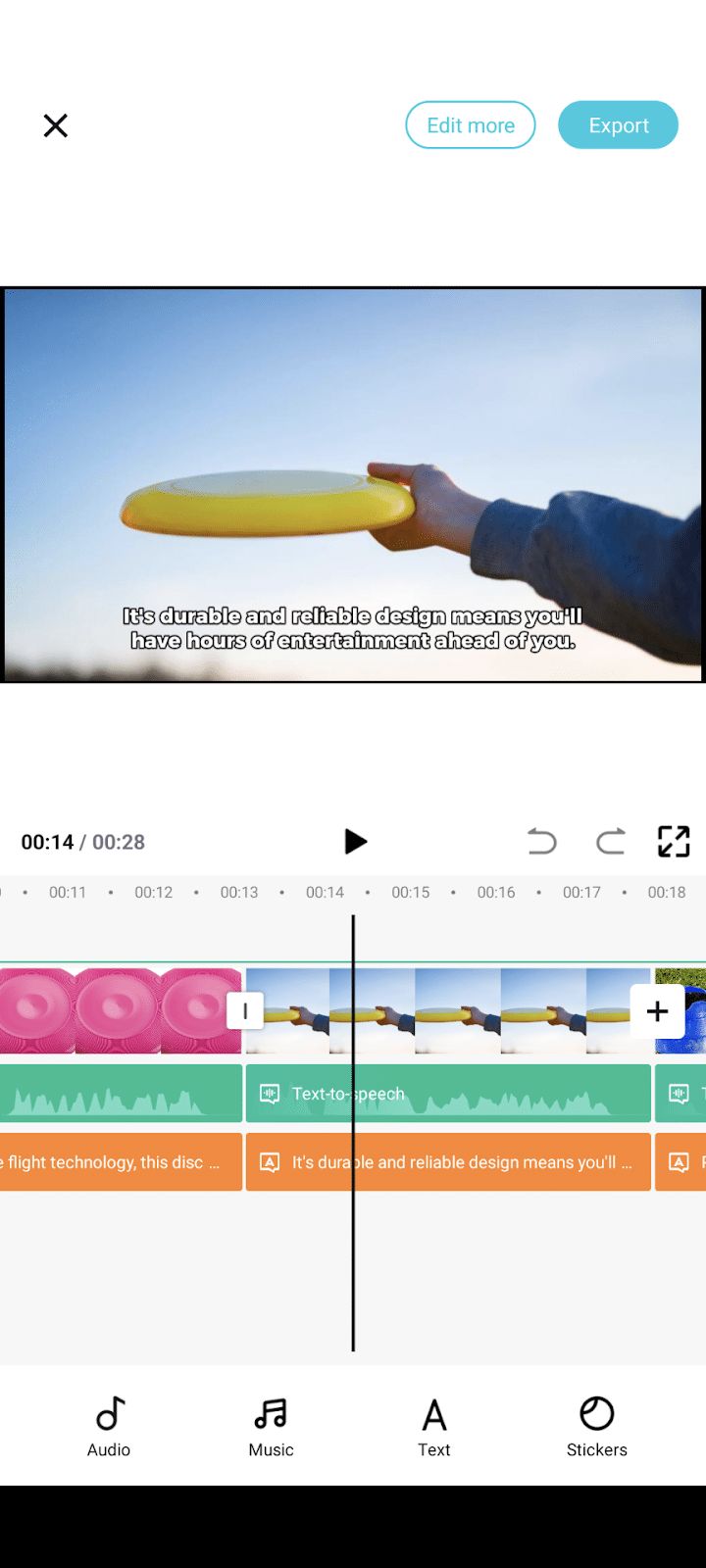 CapCut video generation