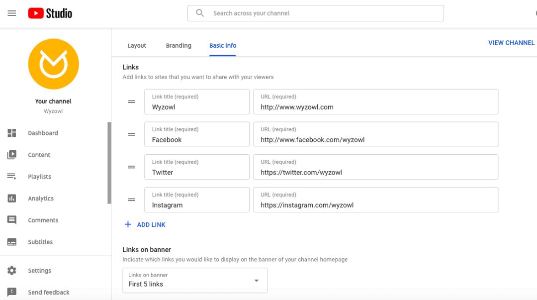 YouTube Creator Studio